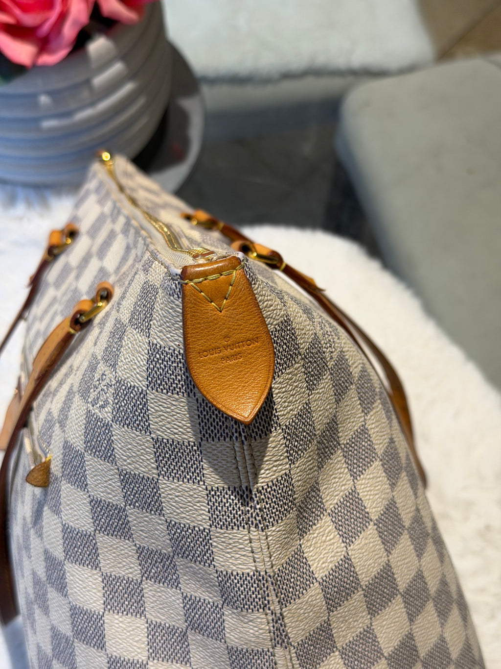 Louis Vuitton Iena MM in Damier Azur Canvas
