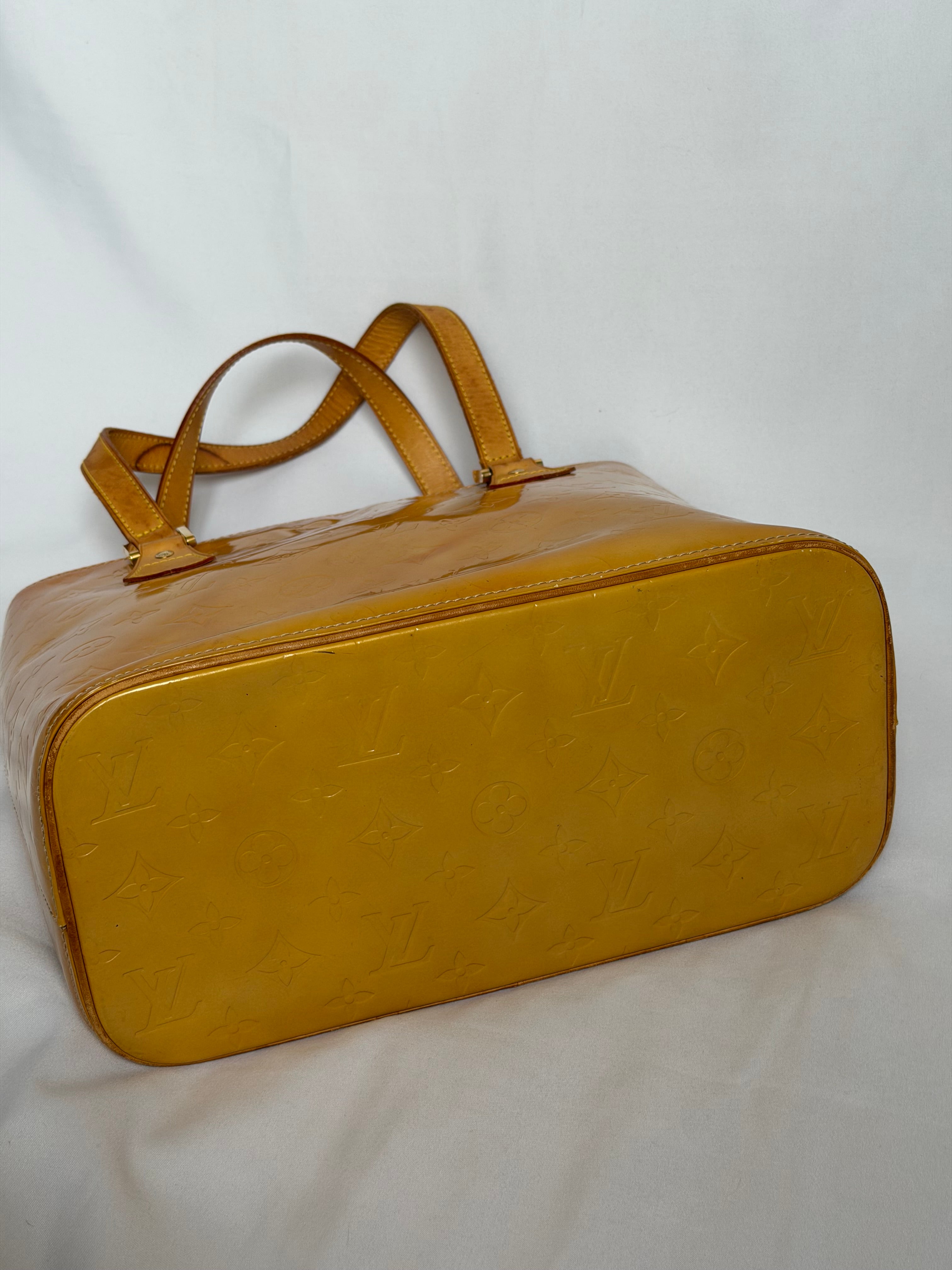 Louis Vuitton Houston in Yellow Vernis Leather