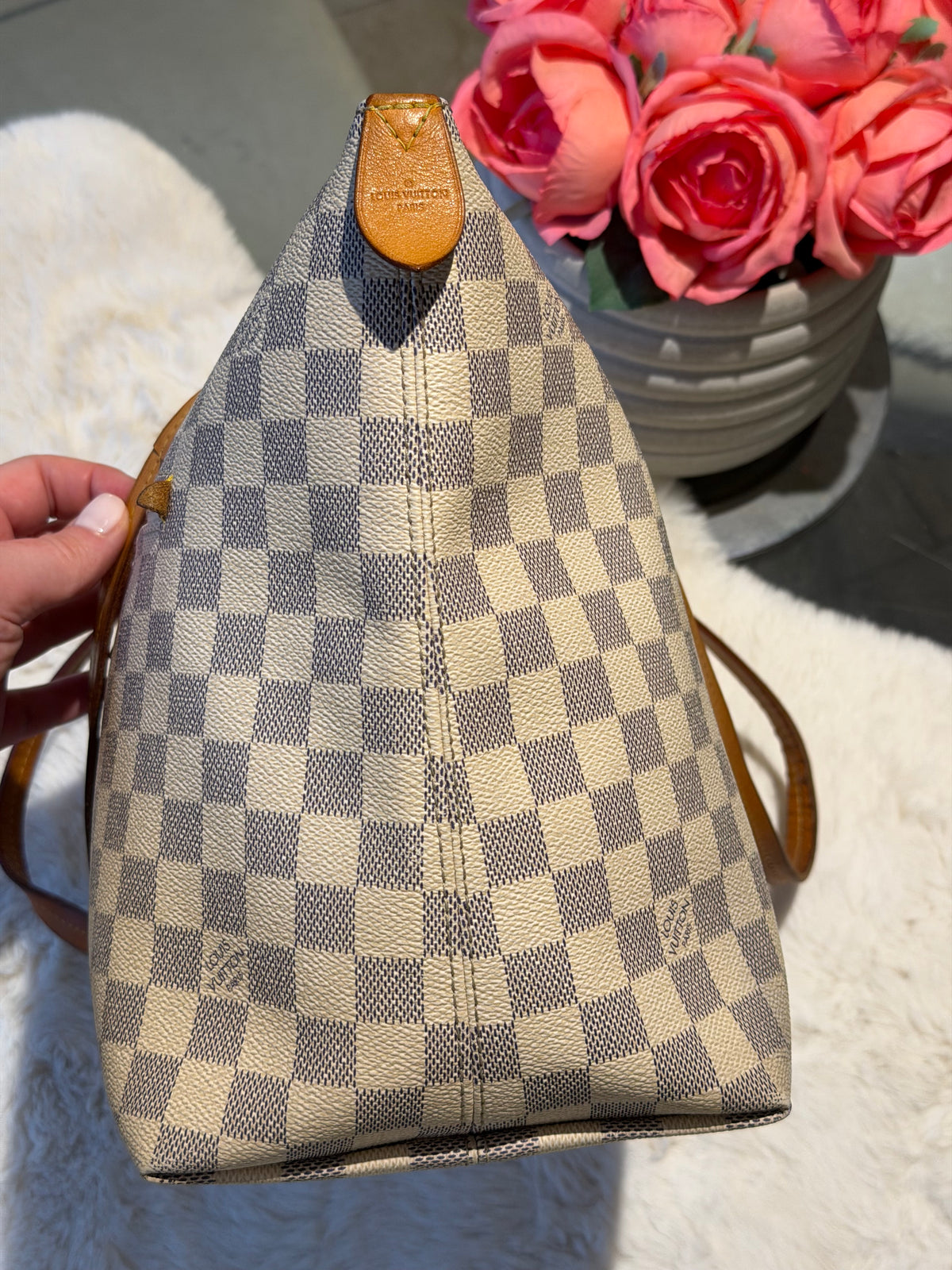 Louis Vuitton Iena MM in Damier Azur Canvas