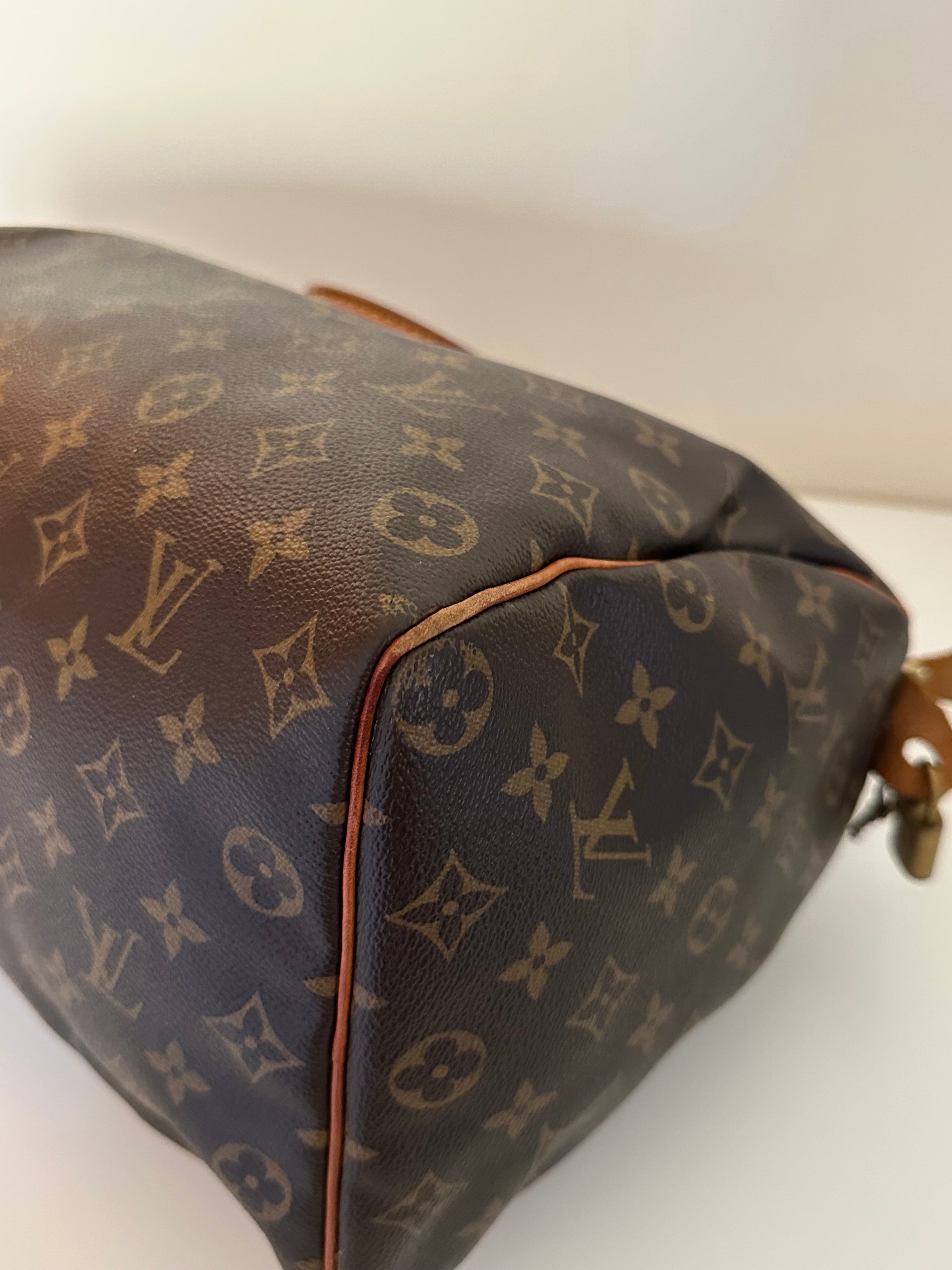 Louis Vuitton Speedy 35 Monogram + Lock & Key