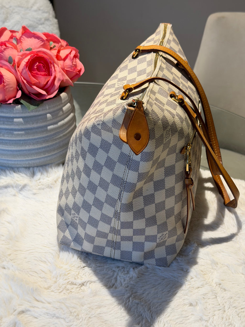 Louis Vuitton Iena MM in Damier Azur Canvas