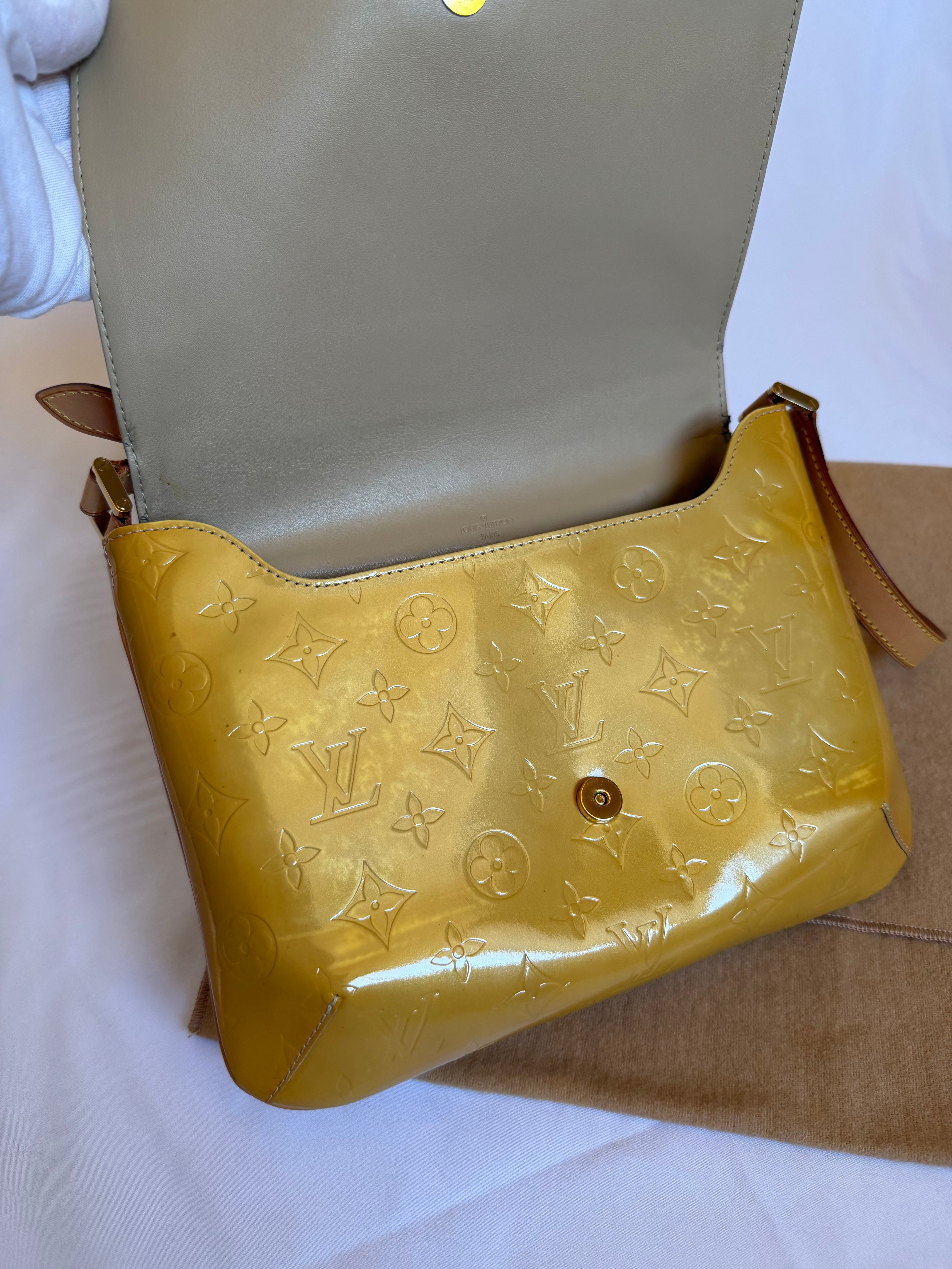 Louis Vuitton Thompson Street in Yellow Vernis Leather