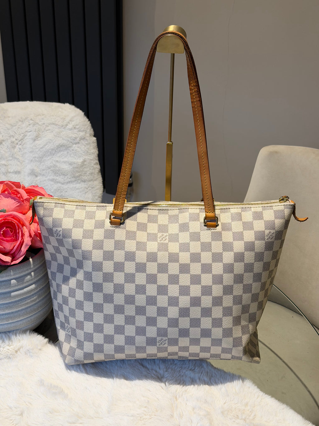 Louis Vuitton Iena MM in Damier Azur Canvas