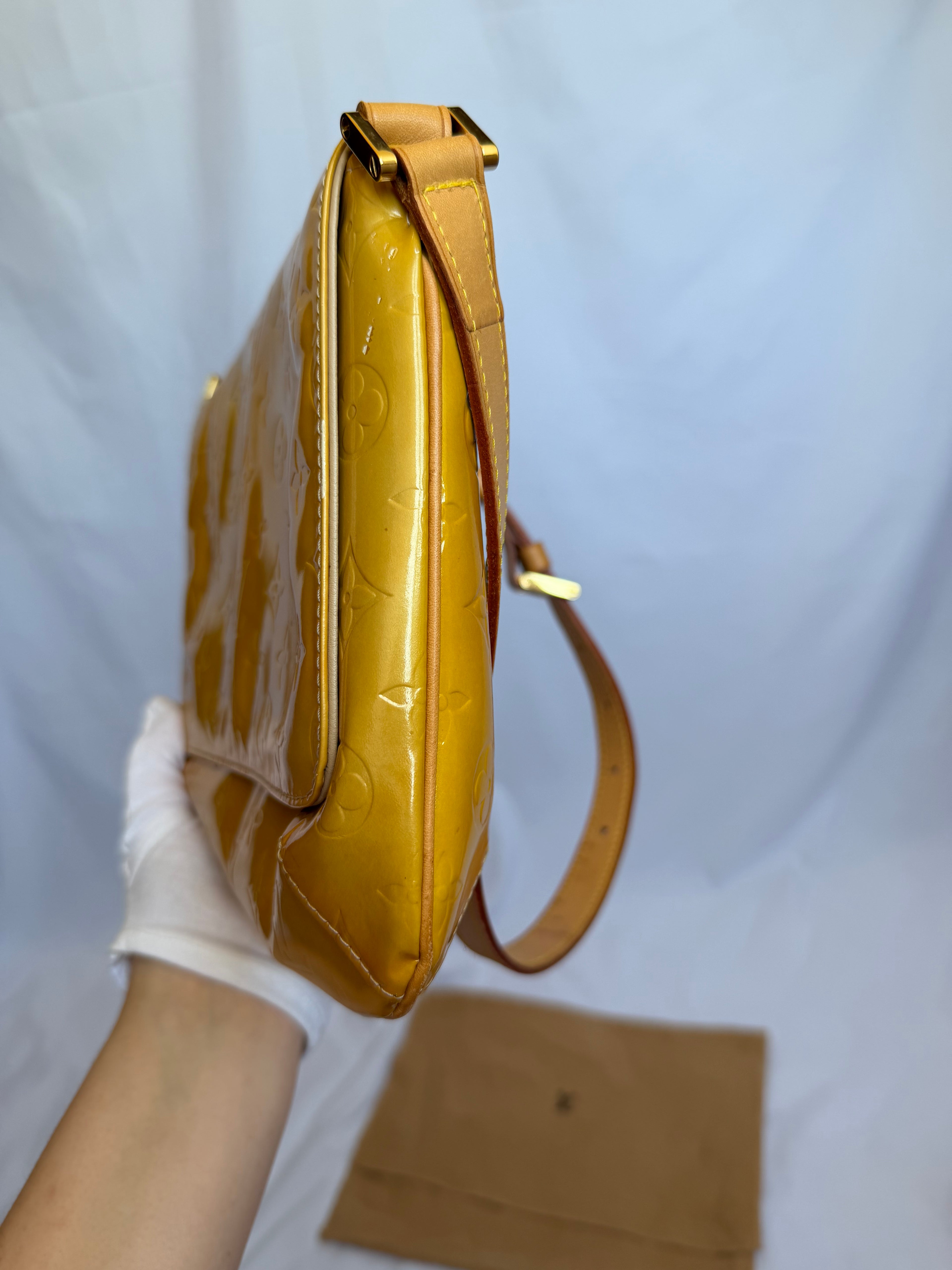 Louis Vuitton Thompson Street in Yellow Vernis Leather