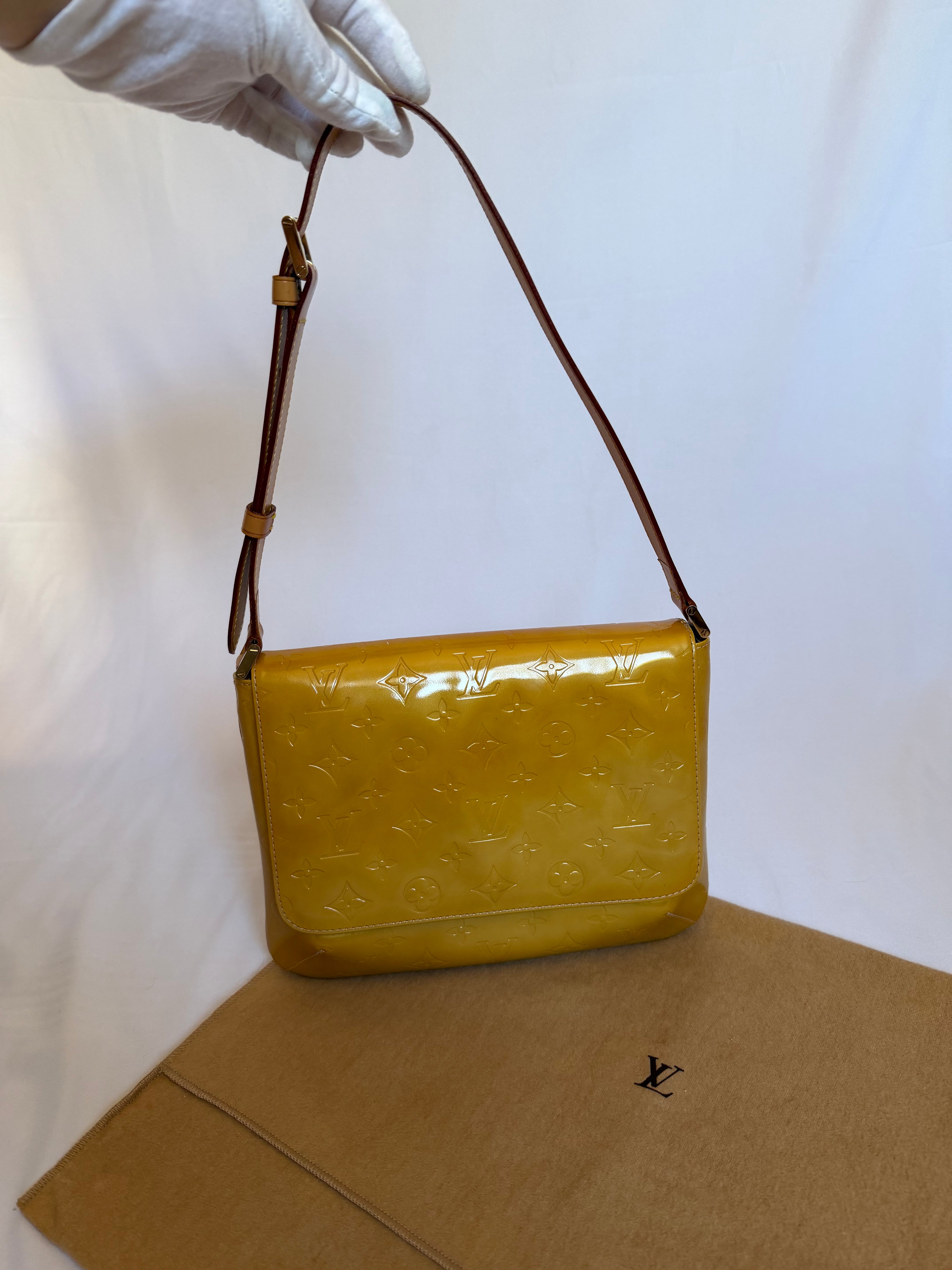 Louis Vuitton Thompson Street in Yellow Vernis Leather