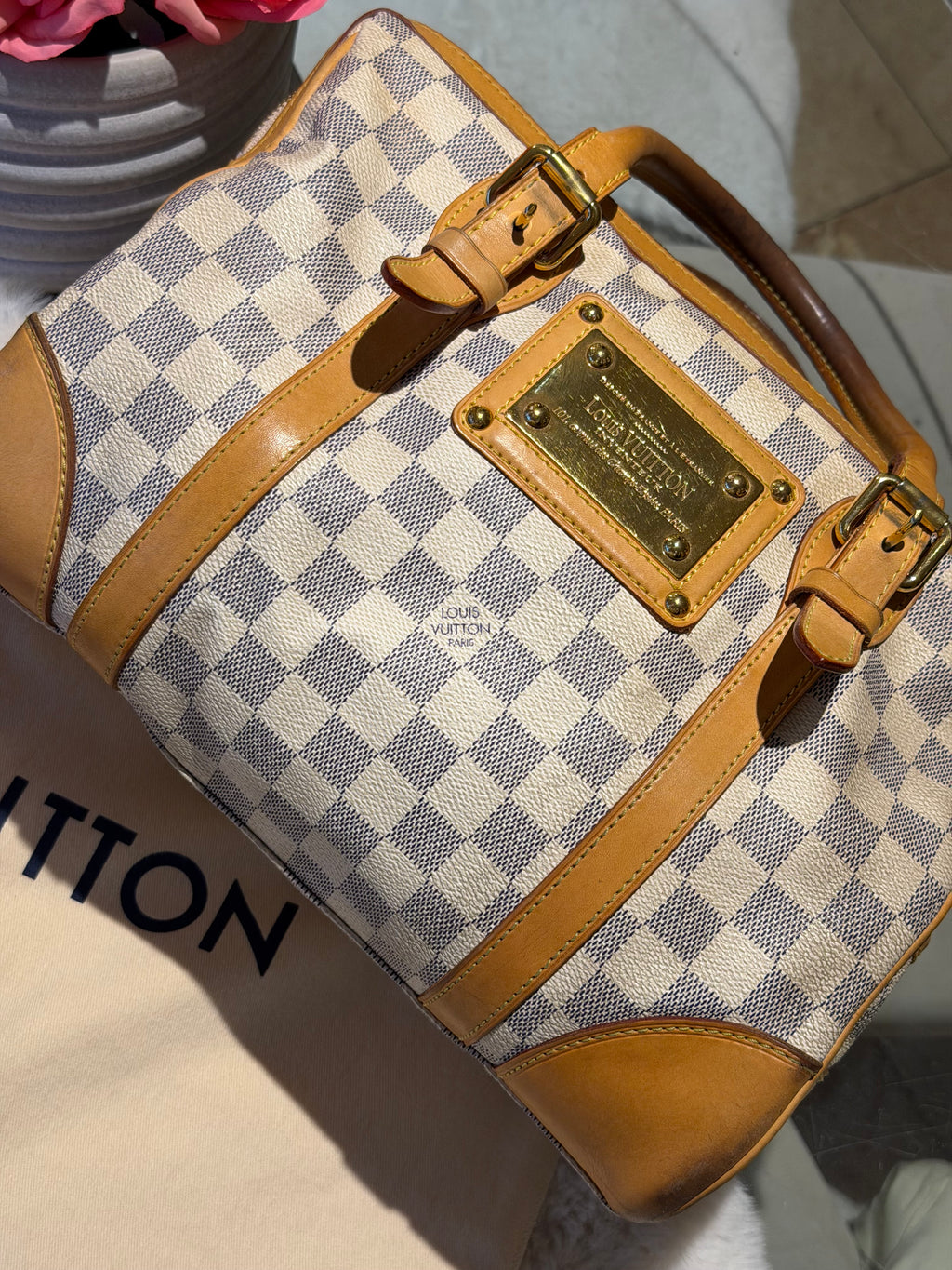 Louis Vuitton Berkeley in Damier Azur Canvas