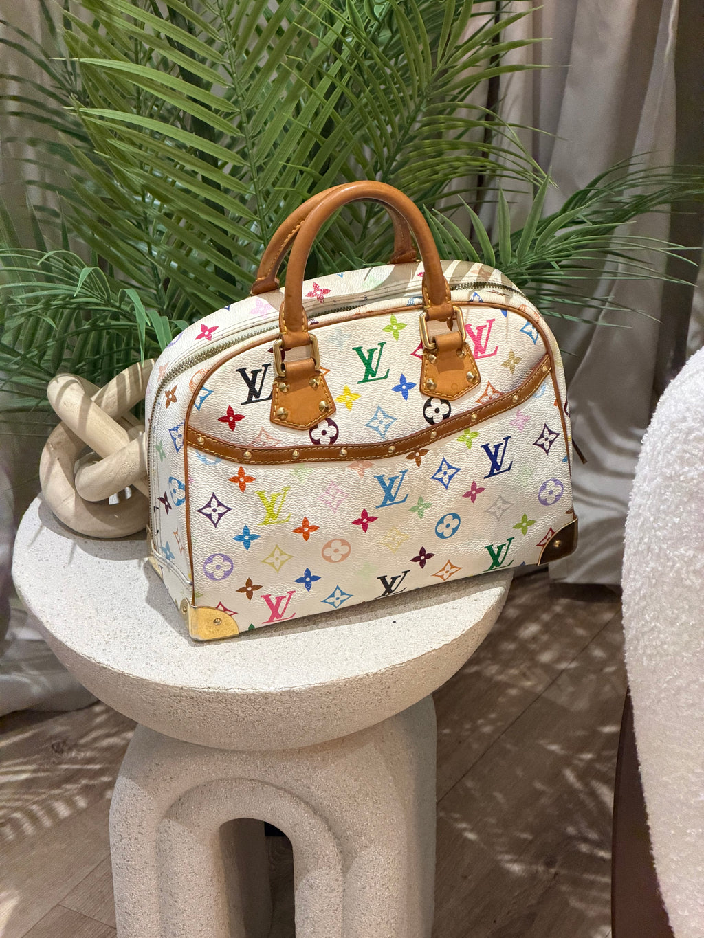 Louis Vuitton X Takashi Murakami Trouville in Multicolour Canvas