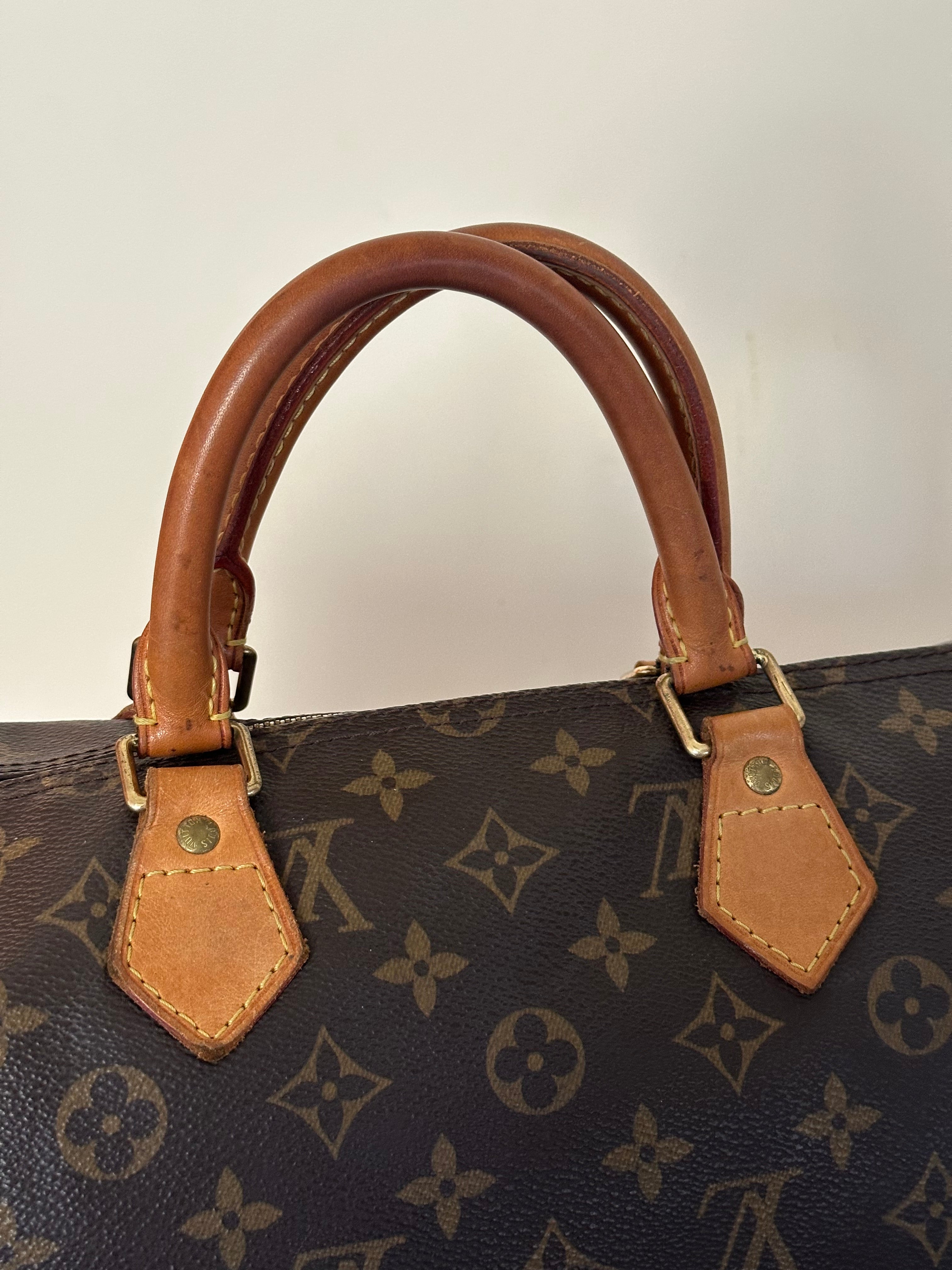 Louis Vuitton Speedy 35 Monogram + Lock & Key