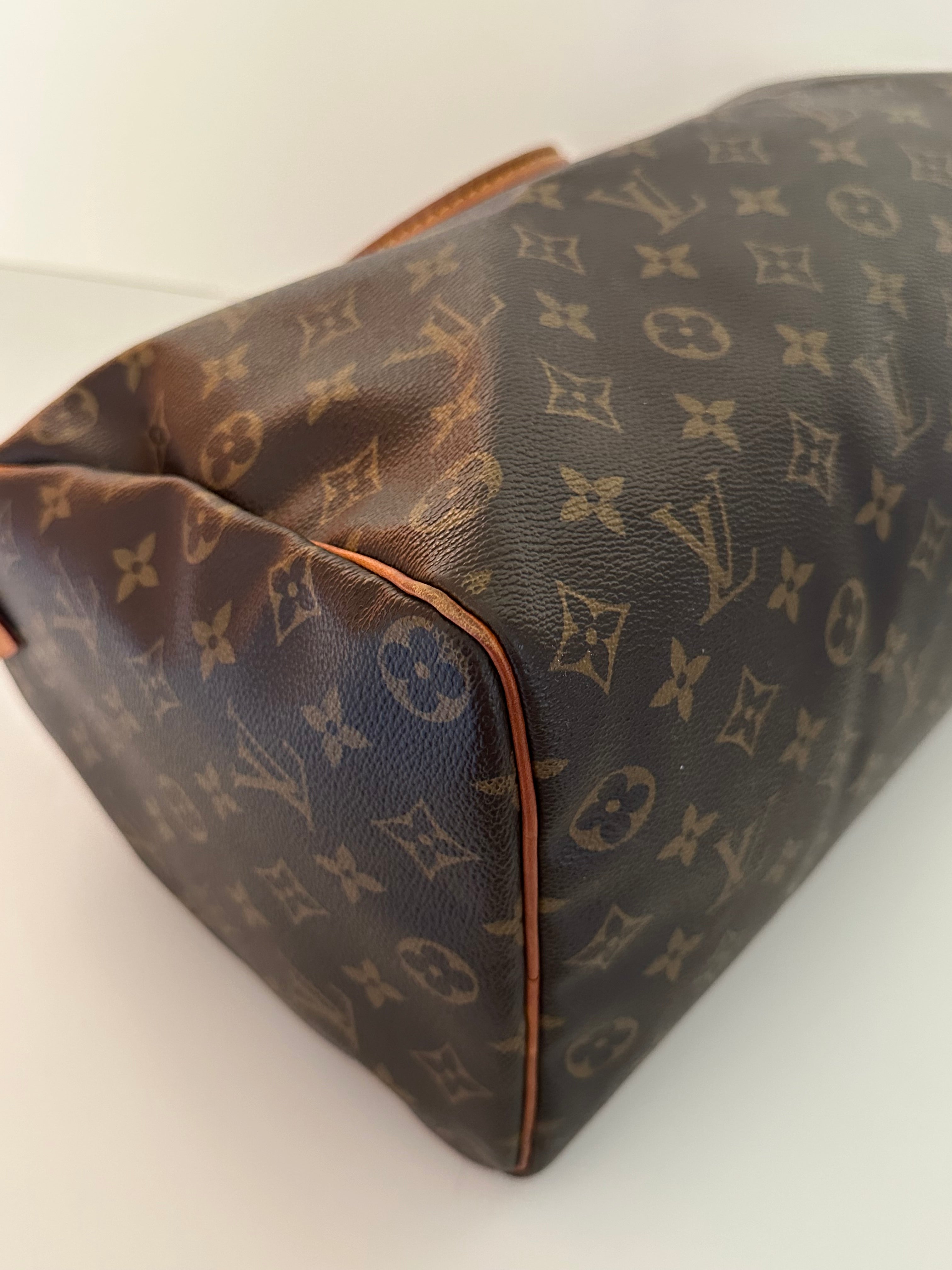 Louis Vuitton Speedy 35 Monogram + Lock & Key
