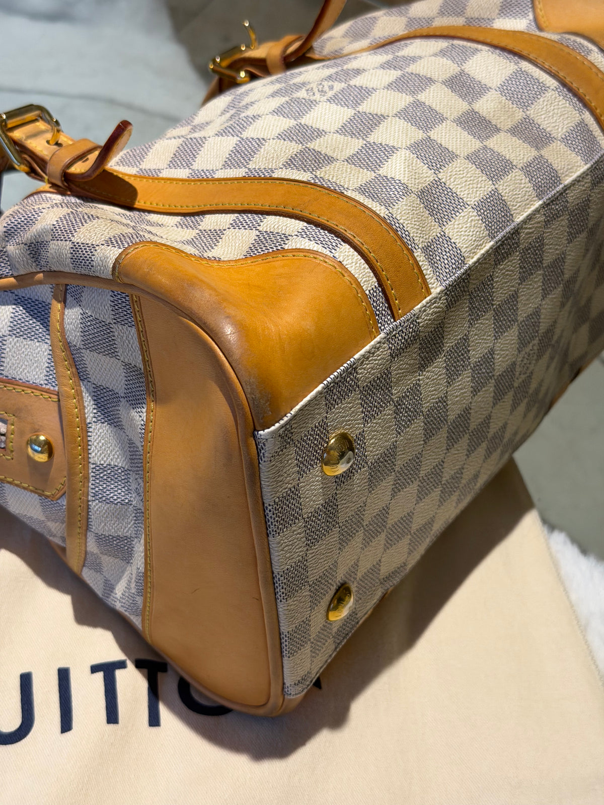 Louis Vuitton Berkeley in Damier Azur Canvas