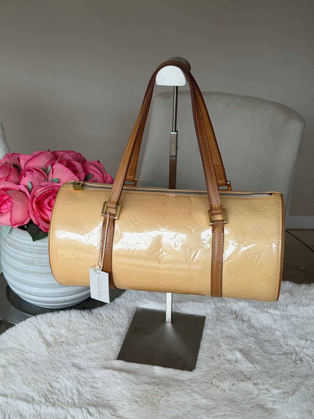 Louis Vuitton Bedford in Cream Vernis Leather