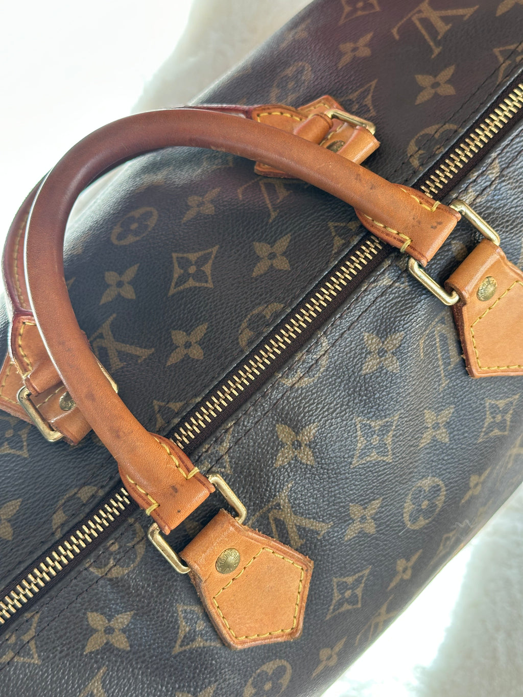 Louis Vuitton Speedy 35 Monogram + Lock & Key
