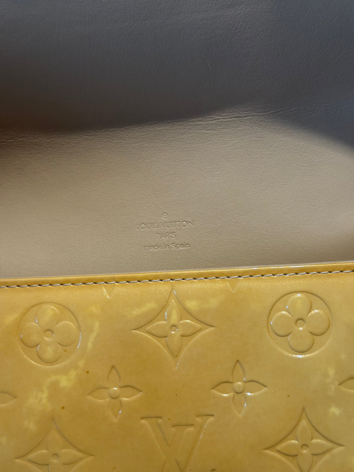 Louis Vuitton Thompson Street in Yellow Vernis Leather