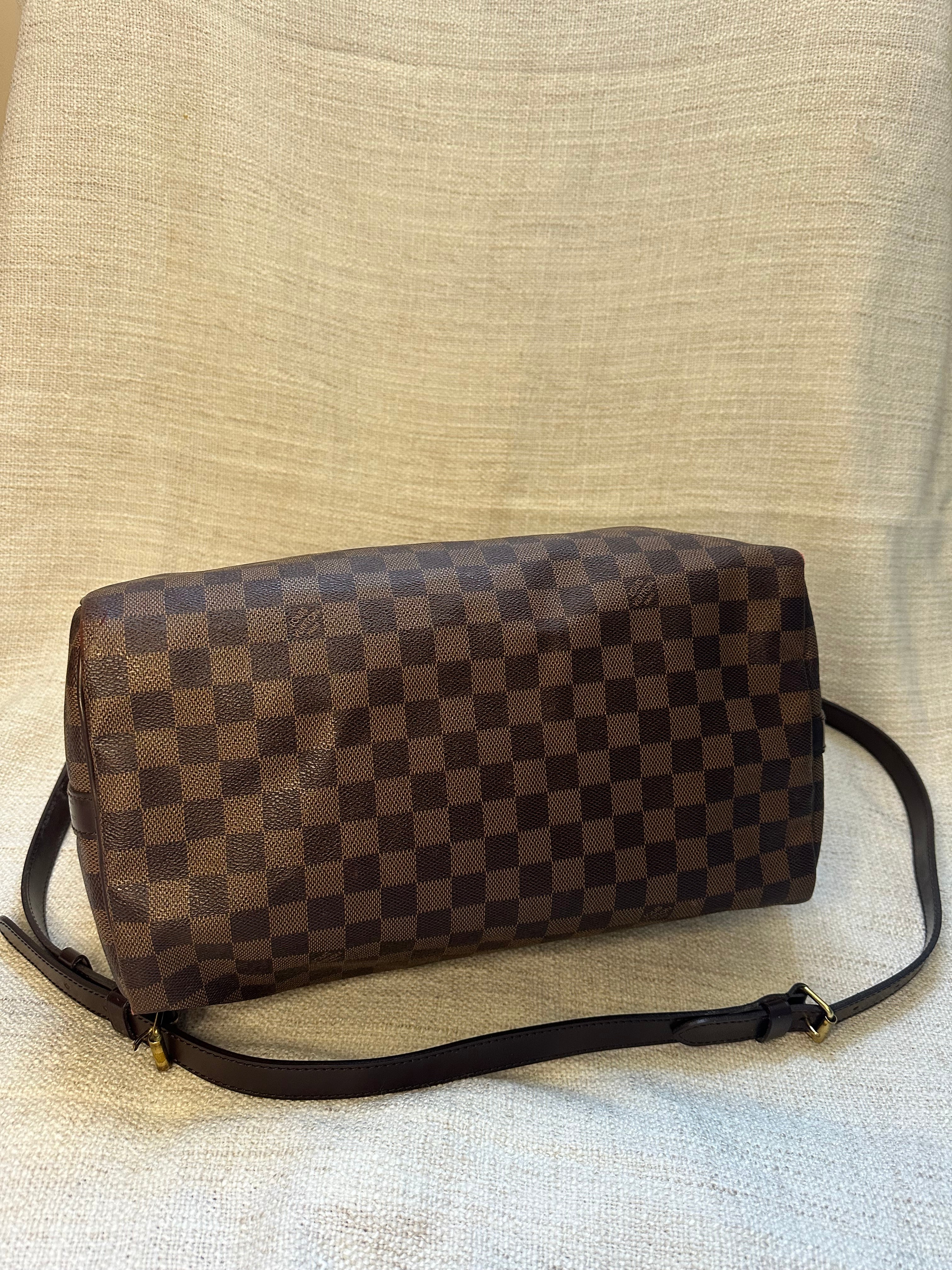 Louis Vuitton Speedy Bandouliere 30 in Damier Ebene