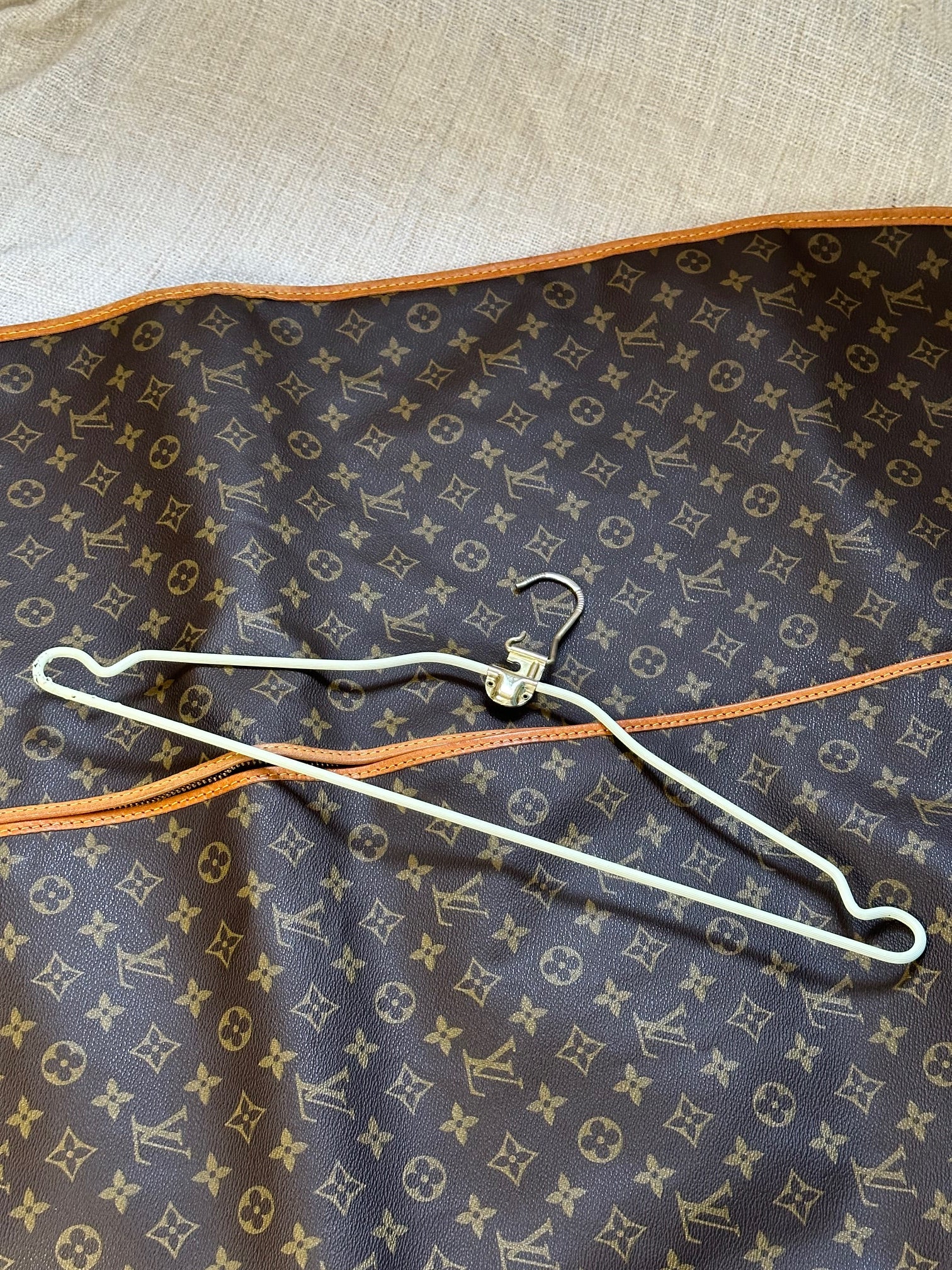 Louis Vuitton Monogram Suit Carrier with Coat Hanger and Luggage Tag
