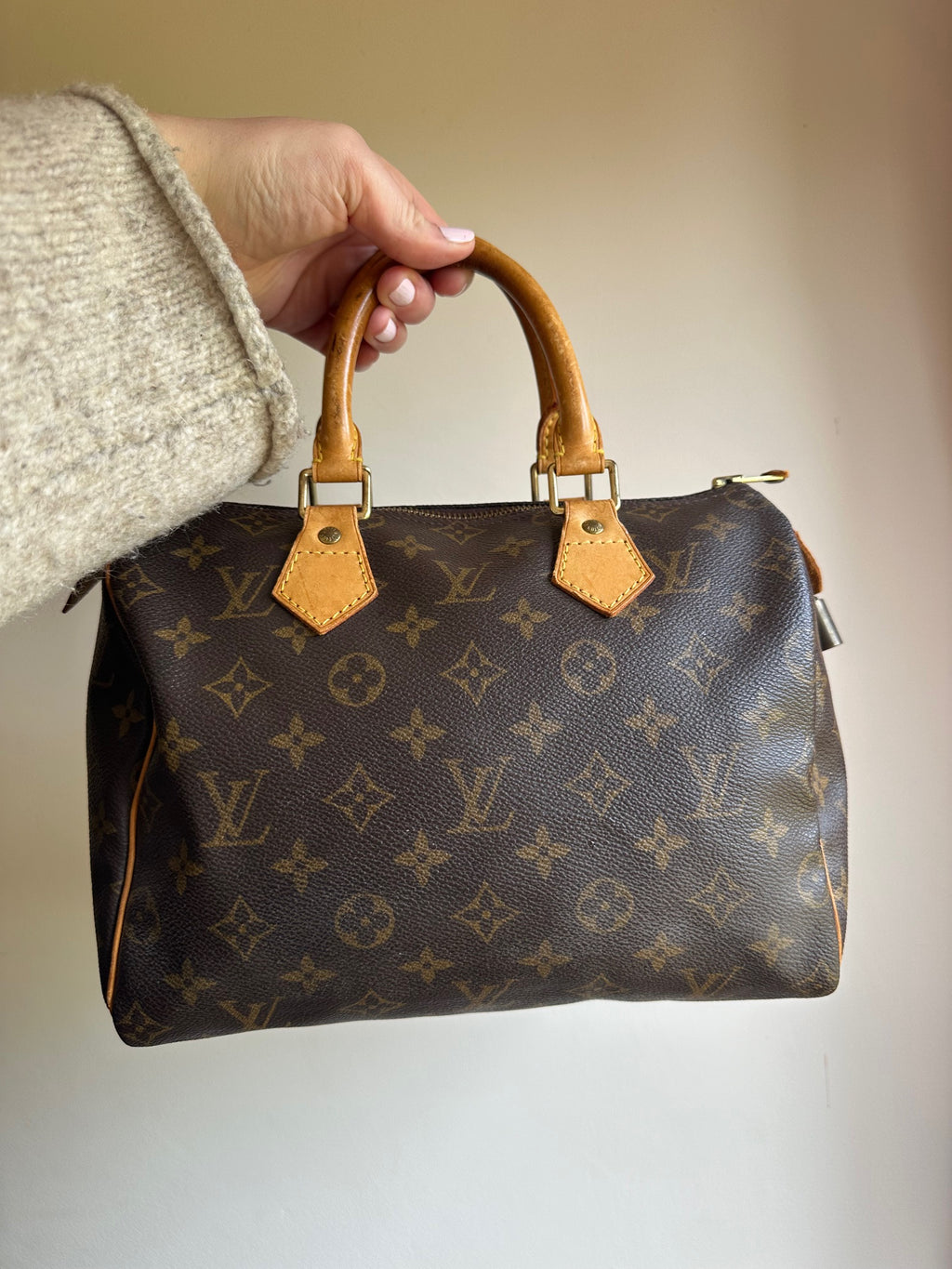 Louis Vuitton Speedy 25 in Monogram with Padlock and Key