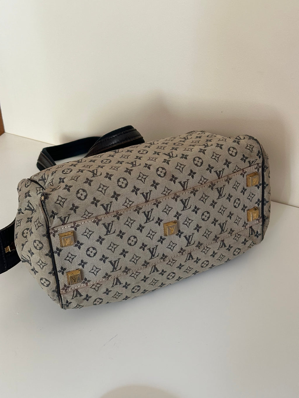 Louis Vuitton Josephine PM Handbag in Canvas with Additional Strap