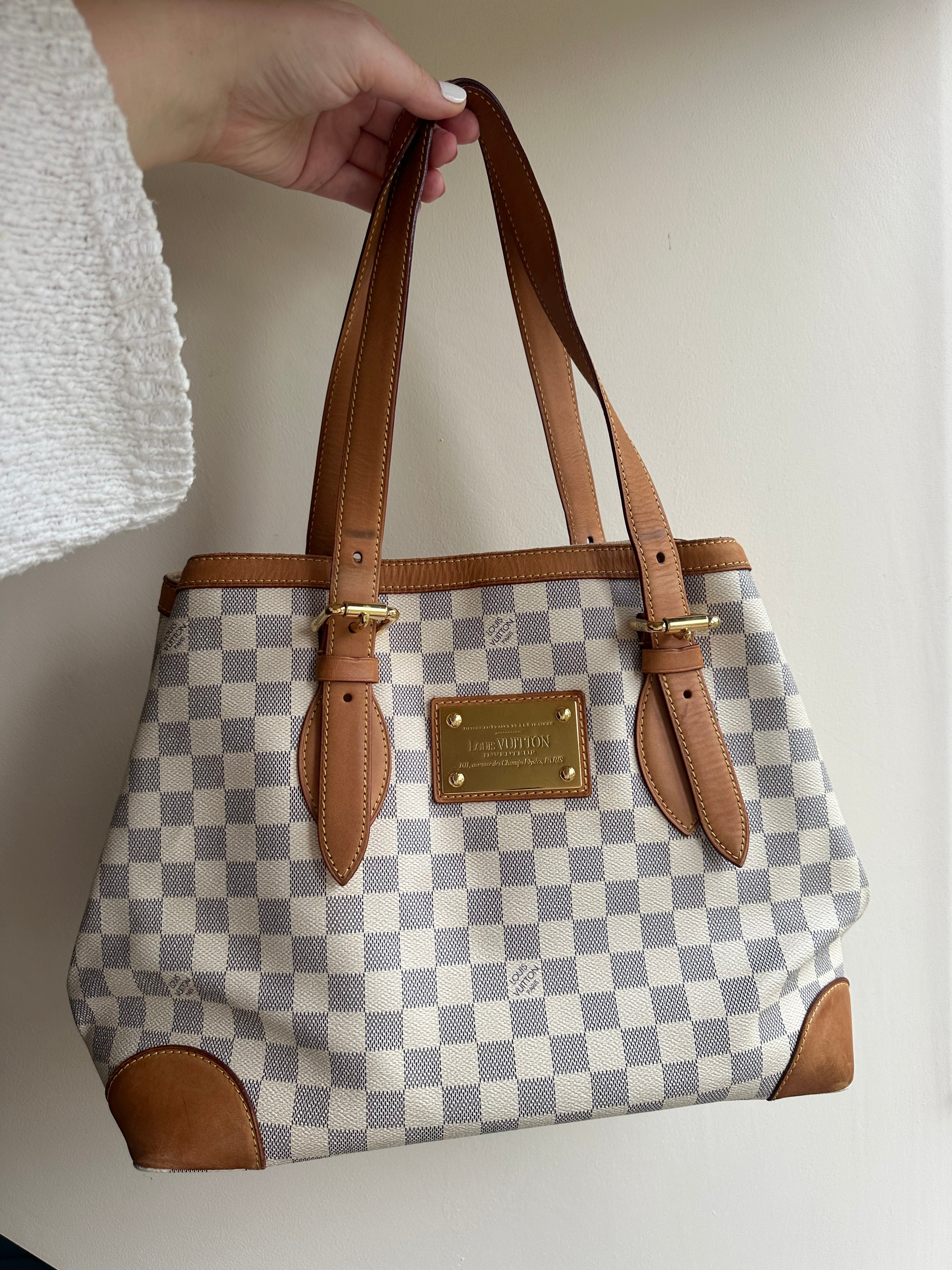 Louis Vuitton Hampstead MM in Damier Azur