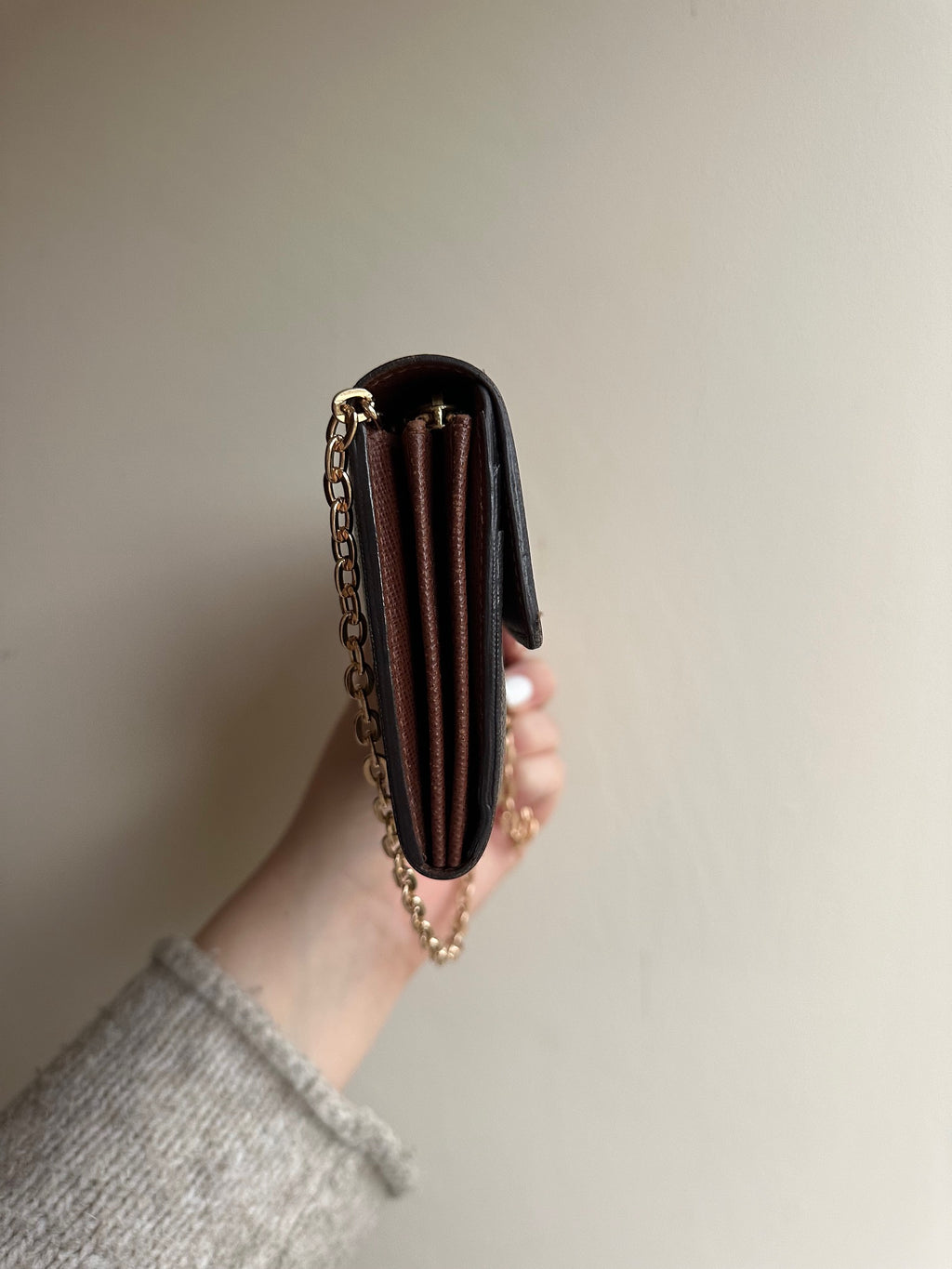 Louis Vuitton Monogram Wallet on Chain Conversion with Two Straps and Insert