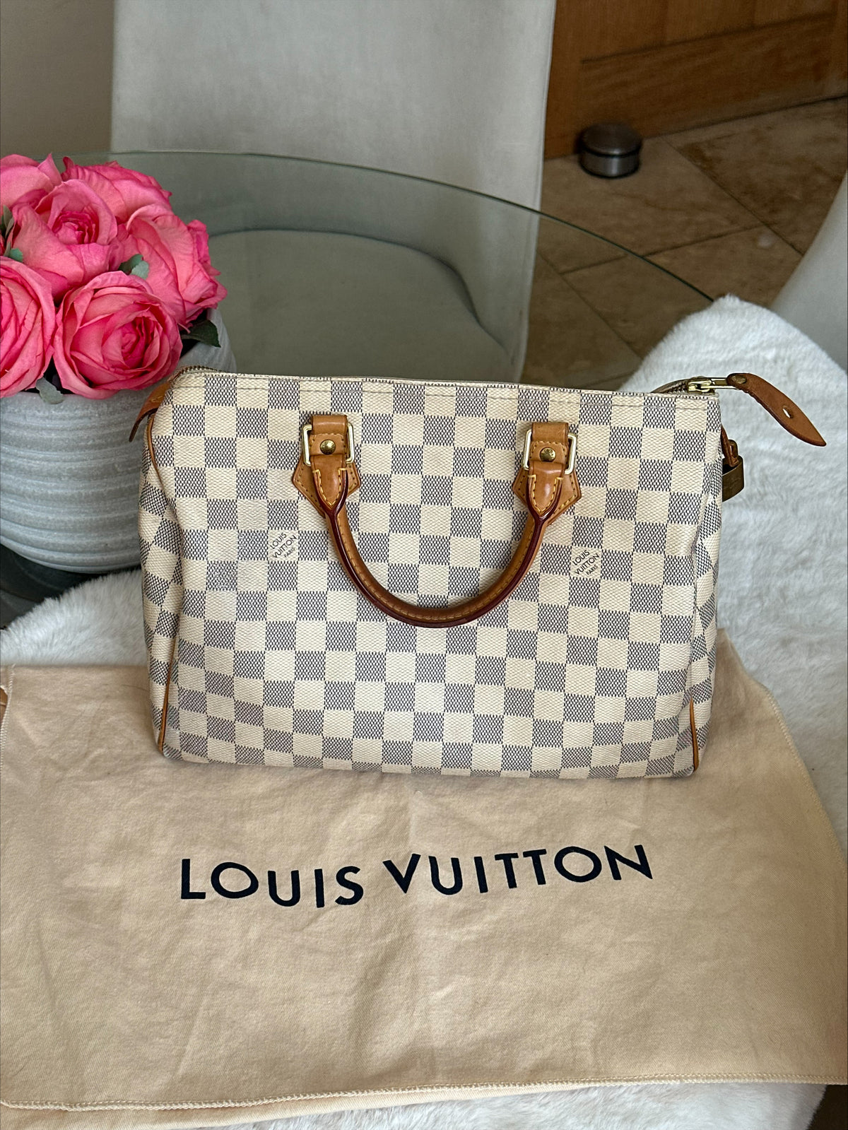 Louis Vuitton Speedy 30 in Damier Azur