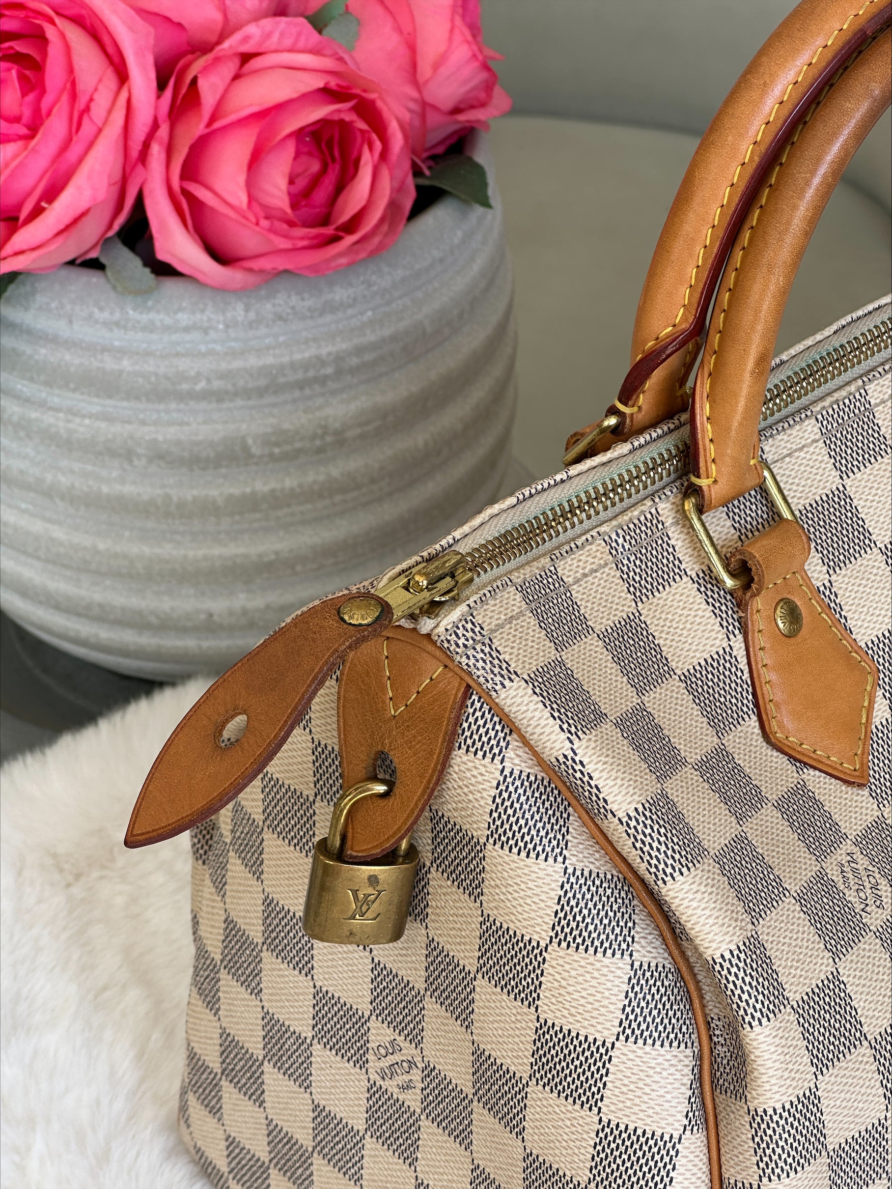 Louis Vuitton Speedy 30 in Damier Azur