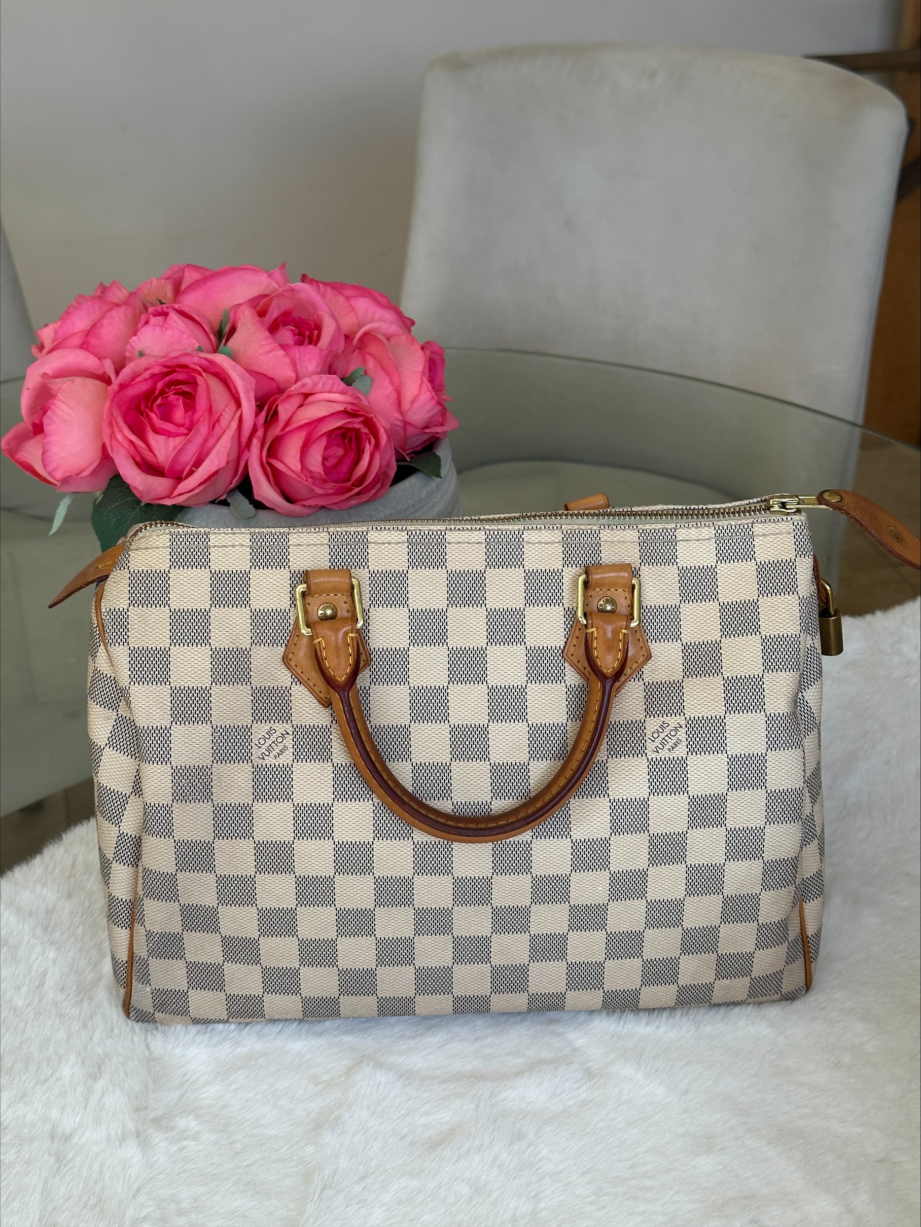 Louis Vuitton Speedy 30 in Damier Azur
