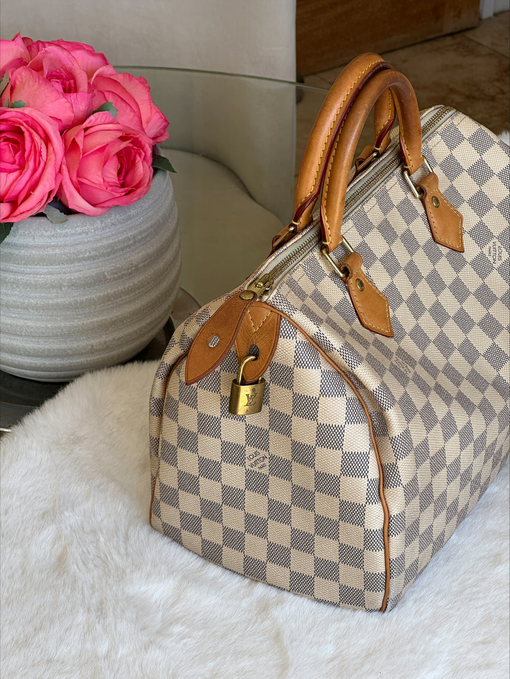 Louis Vuitton Speedy 30 in Damier Azur