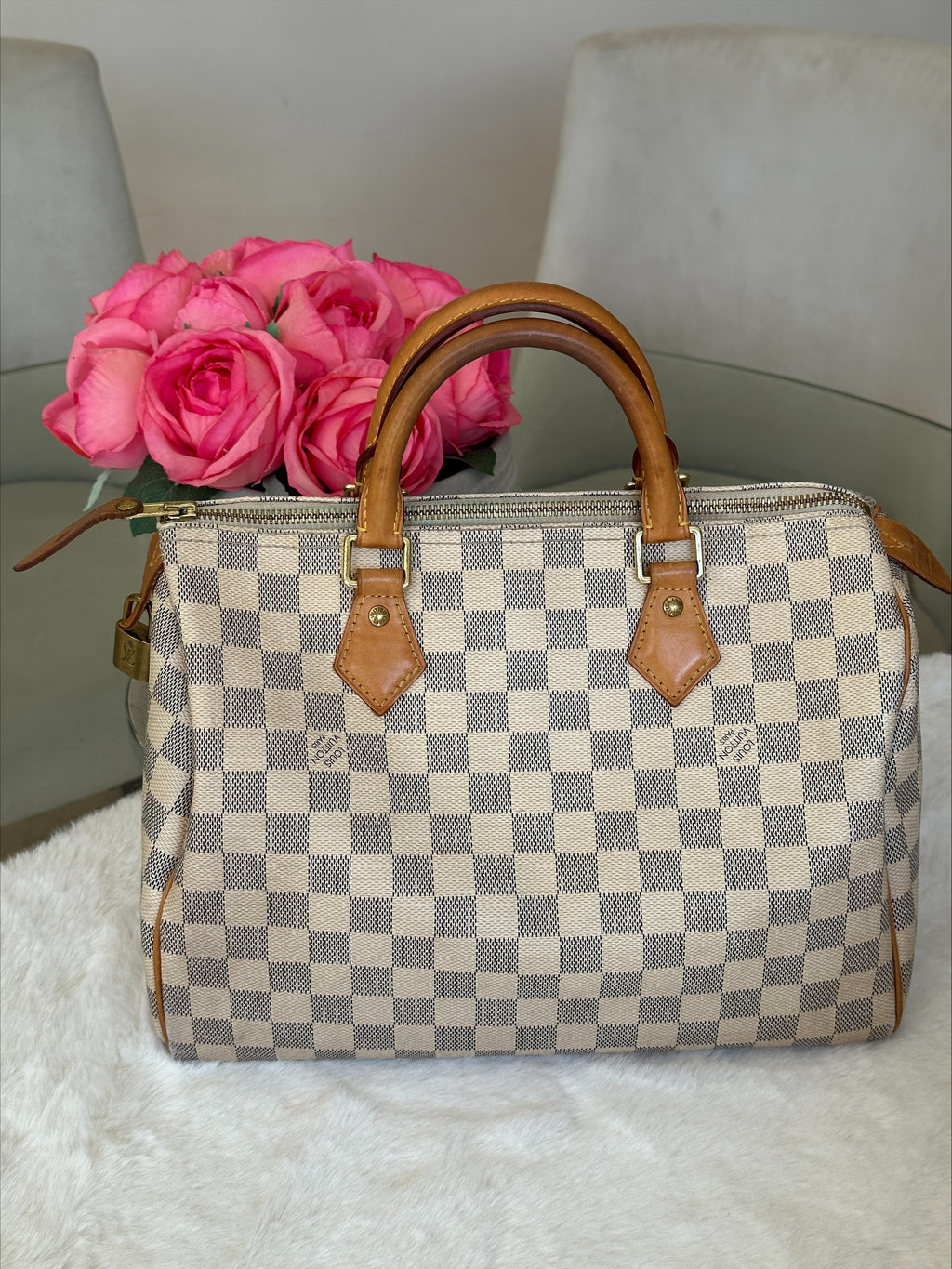 Louis Vuitton Speedy 30 in Damier Azur