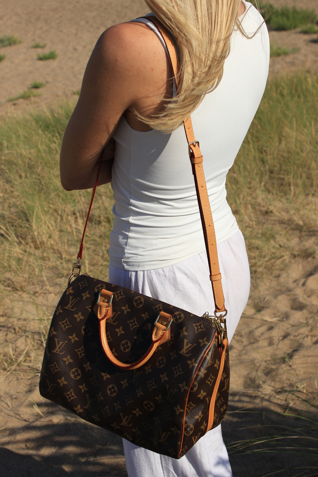 Adjustable PU Leather Tan Honey Crossbody/ Shoulder Strap