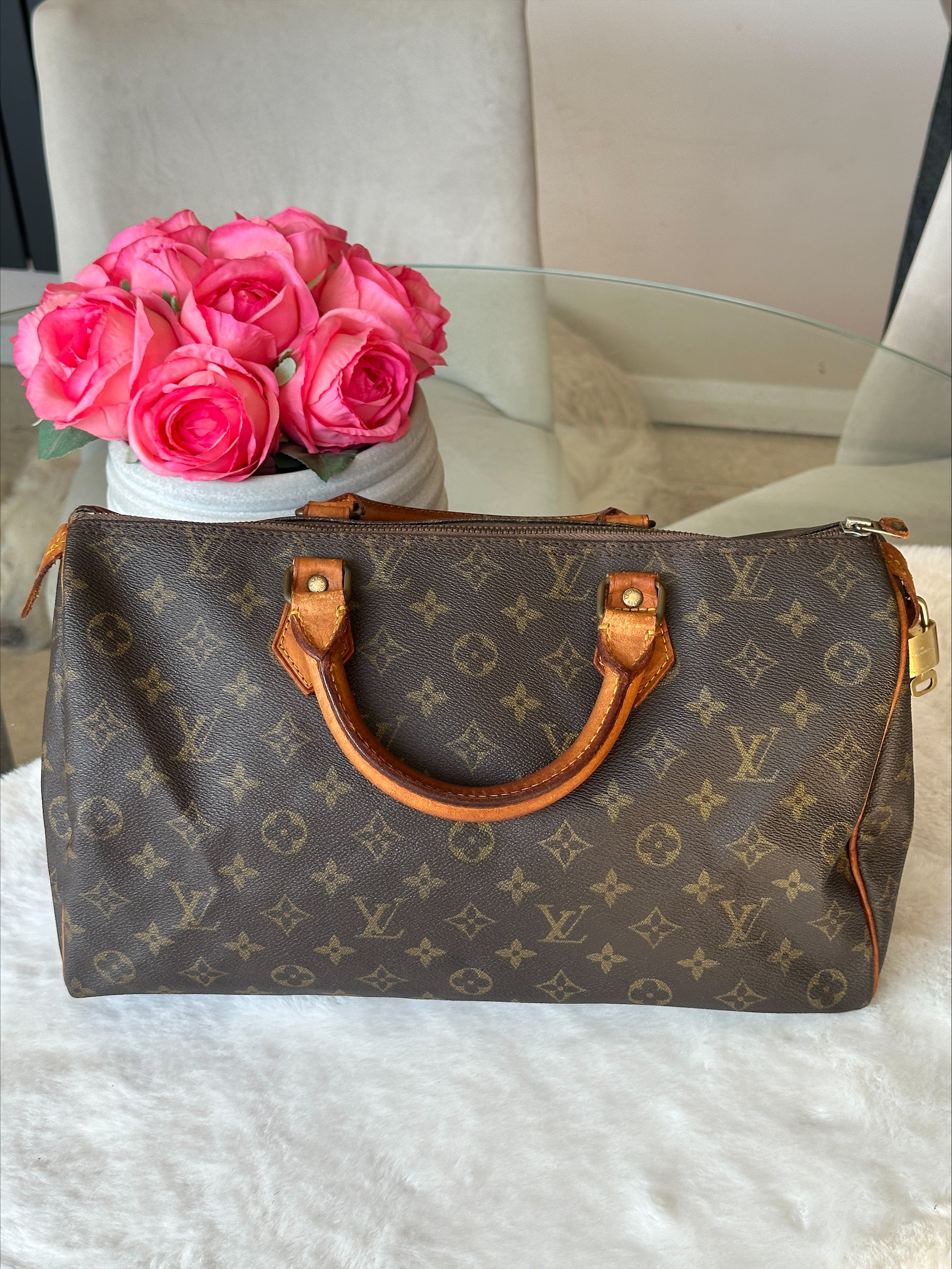 Louis Vuitton Vintage Monogram Speedy 35